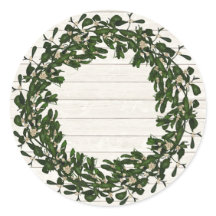 Navidades rusos Wreath Pegatina