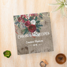Navidades Rústico Barn Recetas Personalizadas 3 An