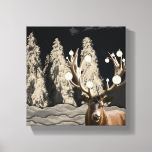 Navidades Rústicos: La decoración impresa de lienz