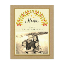 navidades rústicos menú fiesta