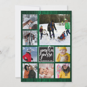 Navidades Rústicos 🎄 Tarjeta de Madera Parka Poss