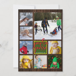 Navidades Rústicos 🎄 Tarjeta de Madera Parka Poss