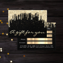 Navidades Salón de belleza Cabello de oroConfetti