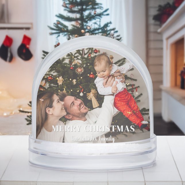 Navidades saludan a familia foto de Snow Globe (Subido por el creador)