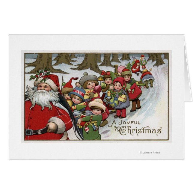 Navidades saludan a Santa y a los ayudantes (Anverso (Horizontal))