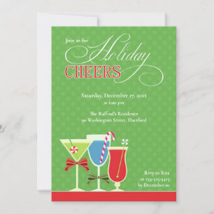 Navidades saludan la invitación a la fiesta de cóc