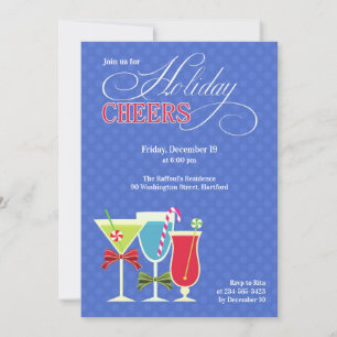 Navidades saludan la invitación a la fiesta de cóc