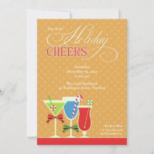 Navidades saludan la invitación a la fiesta de cóc