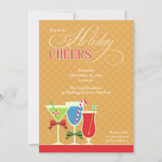 Navidades saludan la invitación a la fiesta de cóc