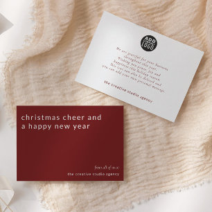 Navidades saludan la tarjeta de felicitación corpo
