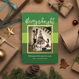 Navidades saludan la tarjeta de Relieve metalizado