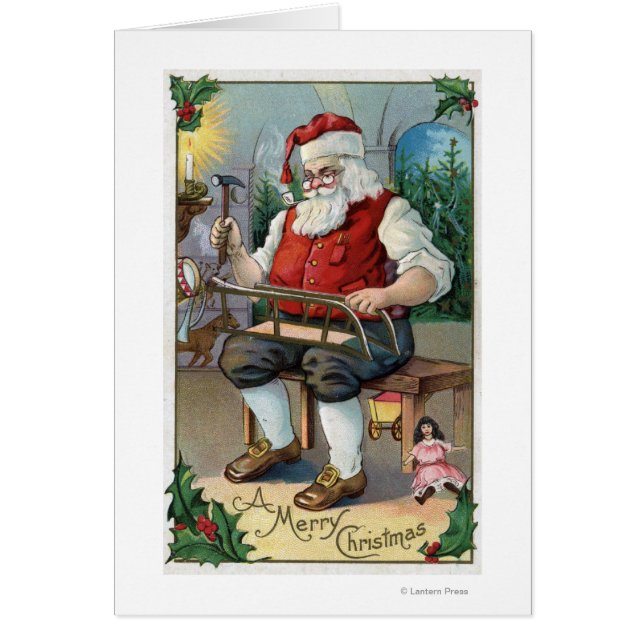 Navidades saludando a Santa Edificio Sled (Frente)