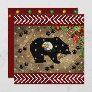 Navidades: Salvaje de águila calva de oso negro