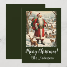 Navidades Santa 13 ¡Feliz Navidad! tarjeta de navi