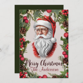 Navidades Santa 14 ¡Feliz Navidad! tarjeta de navi