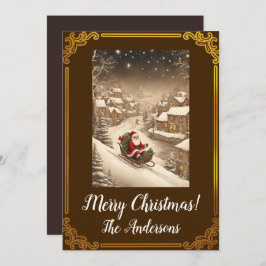 Navidades Santa 4 ¡Feliz Navidad! tarjeta de navid