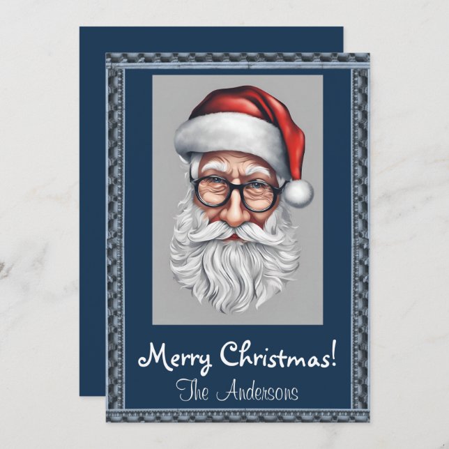 Navidades Santa 7 ¡Feliz Navidad! tarjeta de navid (Anverso / Reverso)