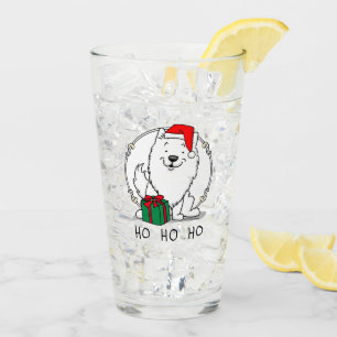 Navidades Santa American Eskimo Dog HO HO Cute