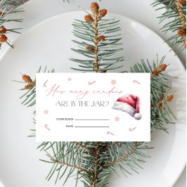 Navidades Santa Baby Adivinan Cuántas Tarjetas Can