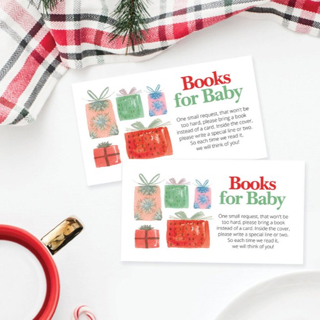 Navidades Santa Baby Shower Books para la tarjeta  (Subido por el creador)