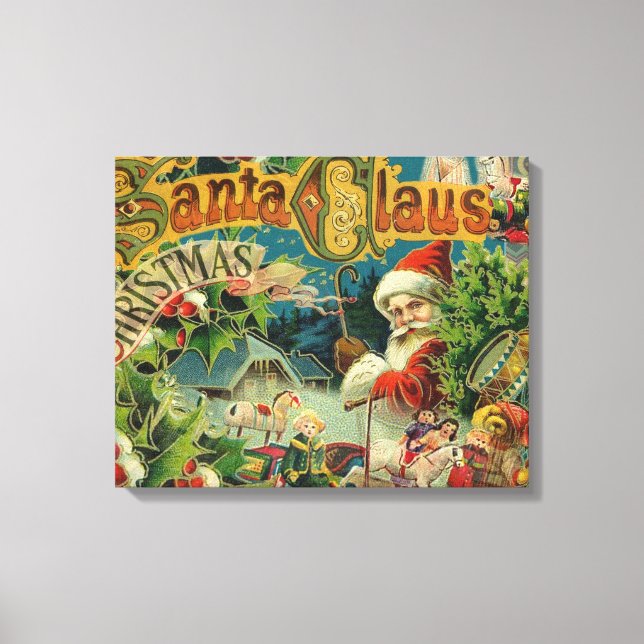 Navidades Santa Claus Arte Antiguo (Anverso)