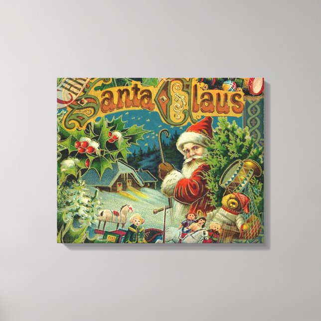 Navidades Santa Claus Arte Antiguo (Anverso)