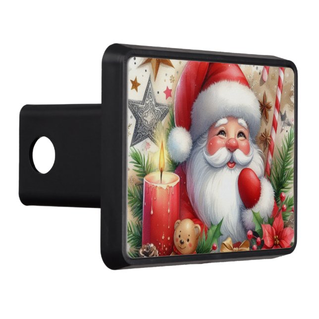 Navidades Santa Claus Funda Hitch de 2 pulgadas (Derecha)
