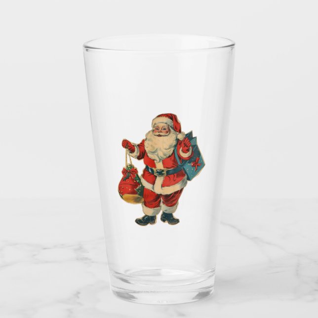 Navidades Santa Claus Glass (Anverso)