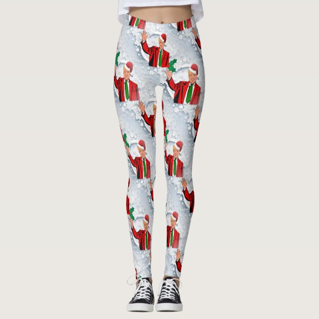 navidades santa donald trump leggings (Anverso)