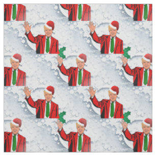 navidades santa donald trump tela de Navidad