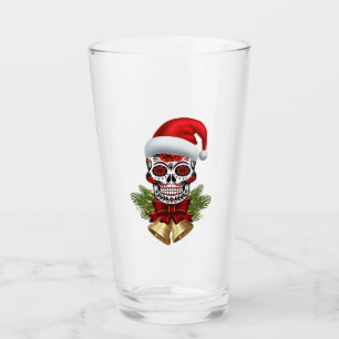 Navidades Santa Hat Day Of The Dead Sugar Skull