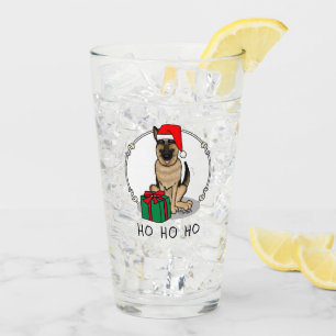 Navidades Santa Hat German Shepherd Dog Cute