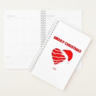 Navidades Santa Heart Pequeño Planificador