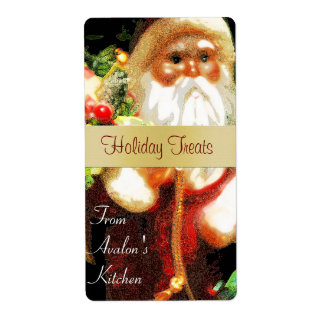 Navidades Santa Kitchen trata la etiqueta de batid