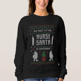 Navidades Santa Nurse sudadera fea