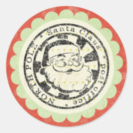 navidades santa retro pegatinas
