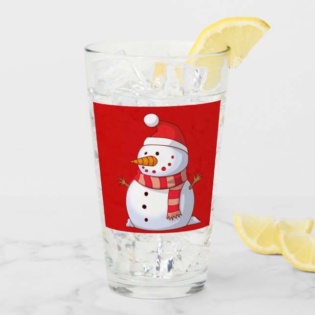 Navidades Santa Snowman Red Green Winer Beer (Reverso (hielo))