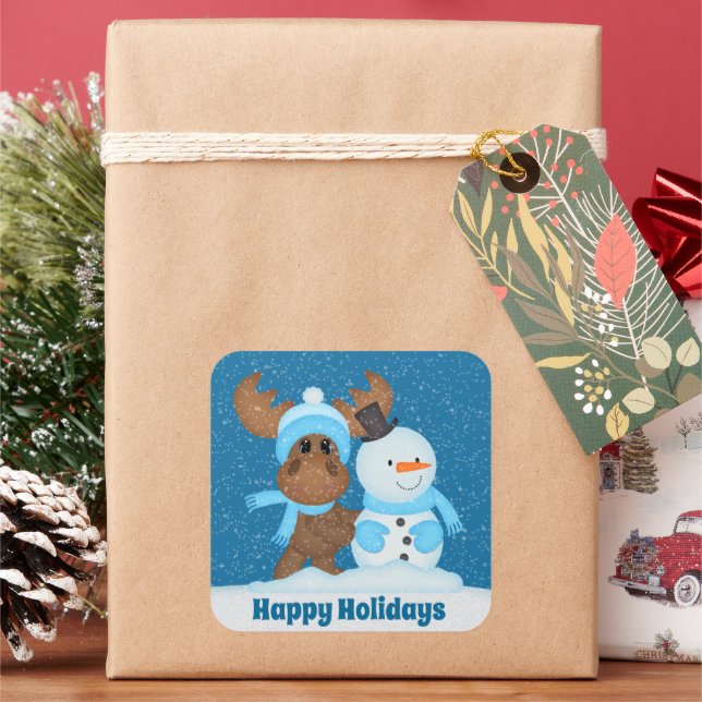 Navidades seleccionados moose agregar pegatina de  (Vacaciones)