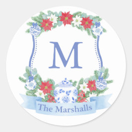 Navidades Sello para sobres tradicional de Escudo 