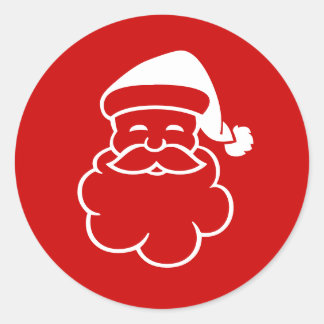 Navidades sellos para sobres con la cabeza de Sant
