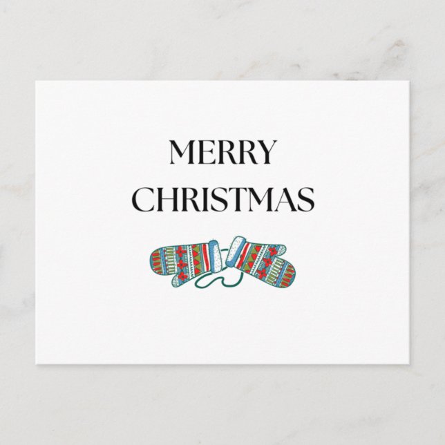 Navidades sencillos y cómodos miden la tarjeta pos (Anverso)