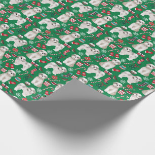 Navidades shih tzu envuelven papel