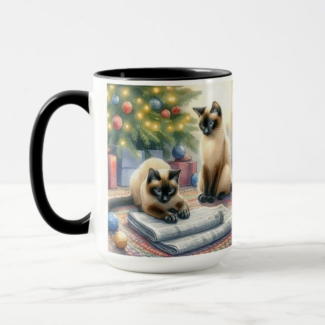 Navidades siameses de la Copa Coffee Mug (Izquierda)