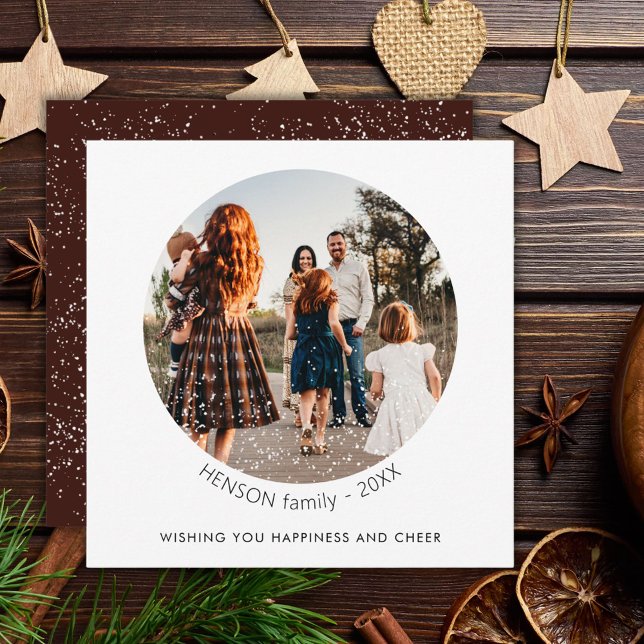 Navidades simples minimalistas fotografía de famil (Subido por el creador)