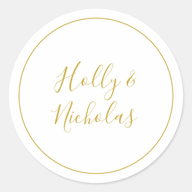 Navidades simples y elegantes | sellos para sobres (Anverso)