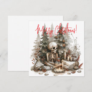 Navidades Skeleton con árboles de Navidad
