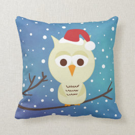 Navidades Sleepy Vacaciones de búho Almohada decor