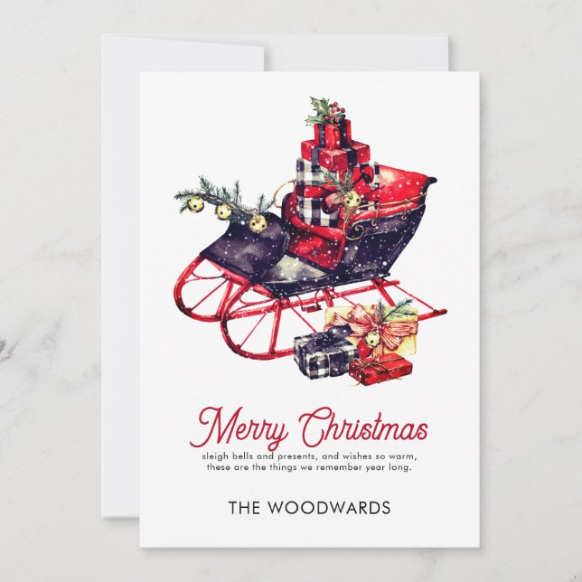 Navidades Sleigh Merry Christmas (Anverso)