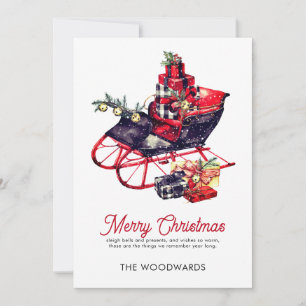 Navidades Sleigh Merry Christmas