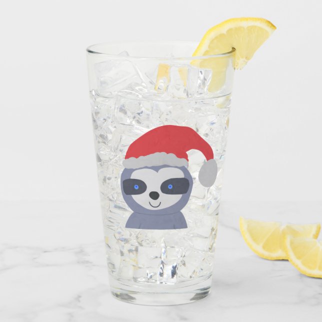 Navidades Sloth con Santa Hat (Reverso (hielo))